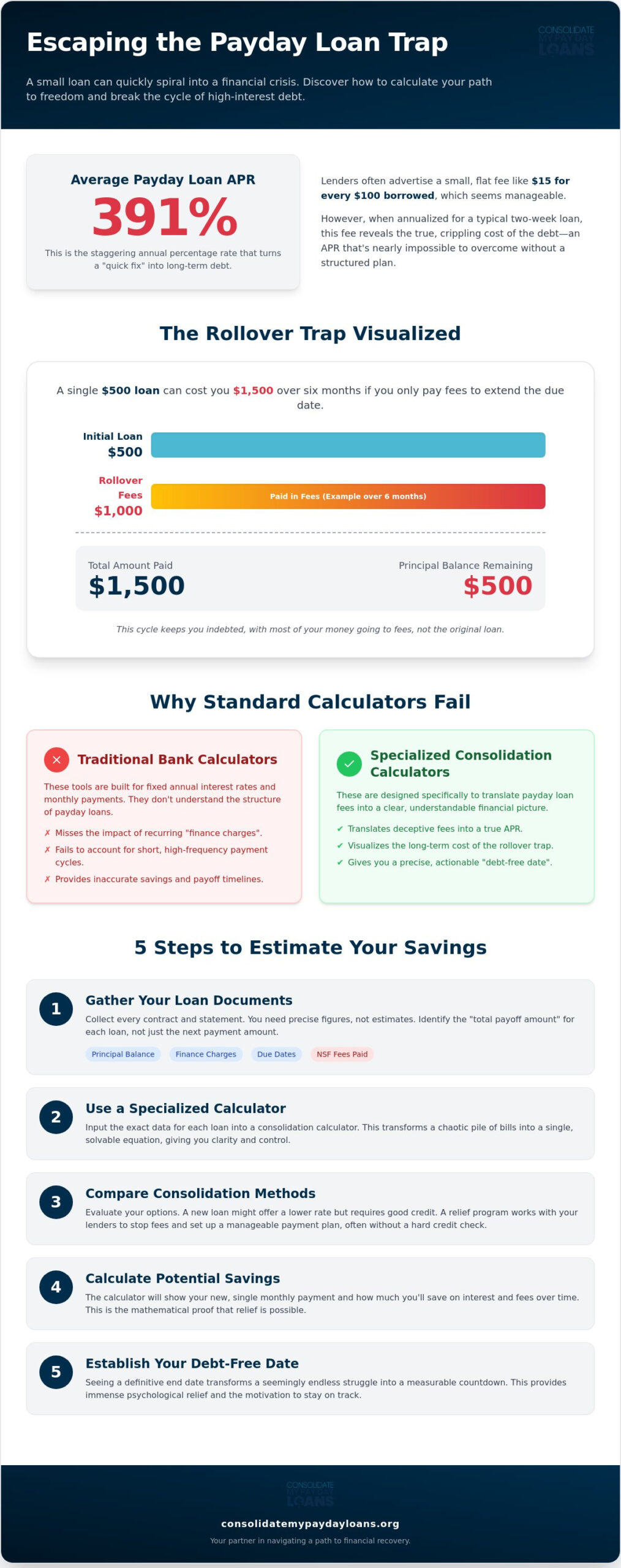 Payday Loan Consolidation Calculator: Estimate Your Path to Debt Relief in 2026