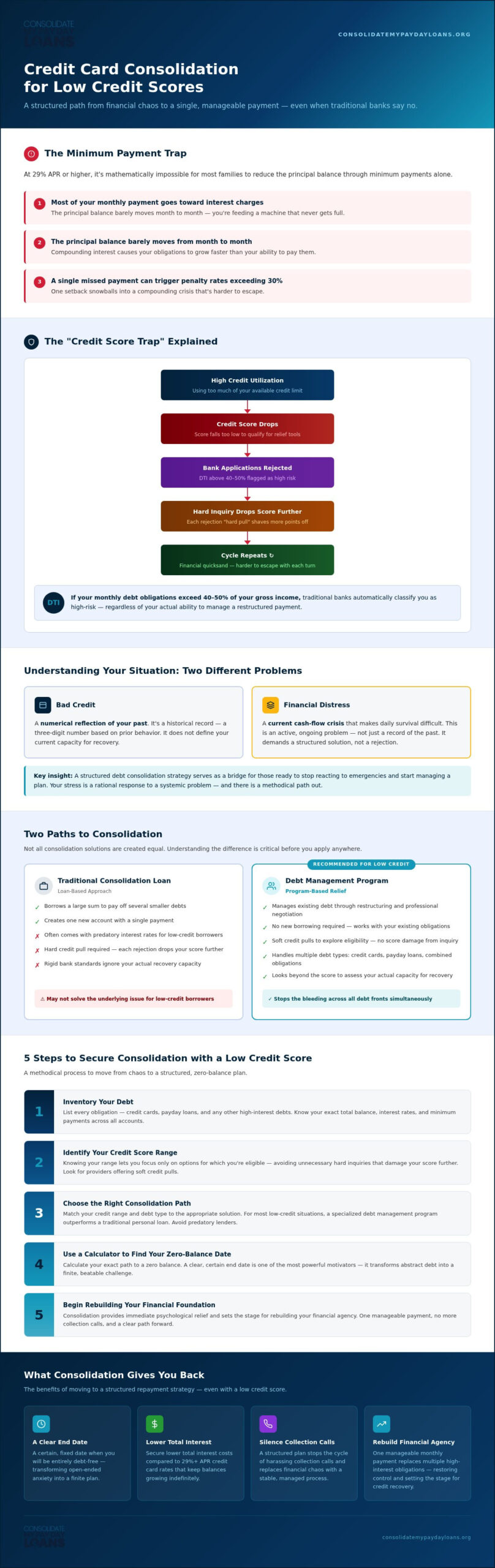 2026 Credit Card Consolidation for Low Credit Scores